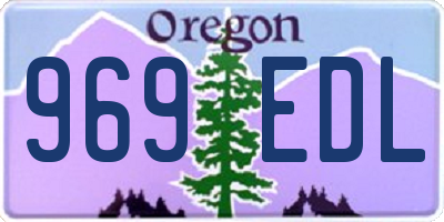 OR license plate 969EDL