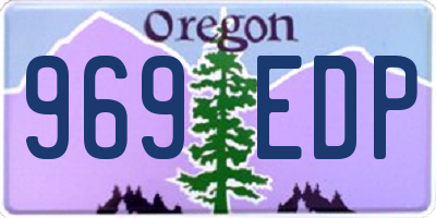 OR license plate 969EDP