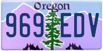 OR license plate 969EDV