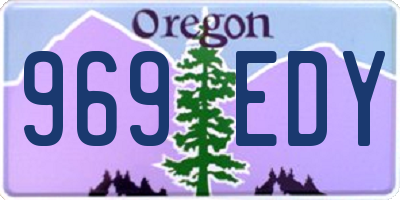 OR license plate 969EDY
