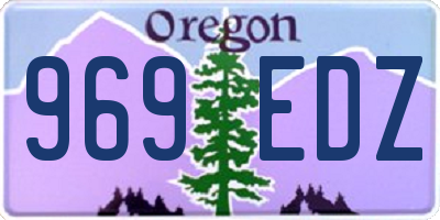 OR license plate 969EDZ