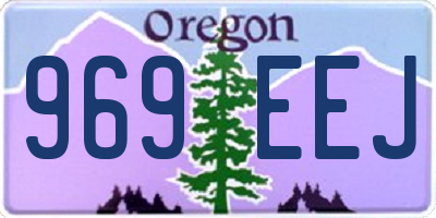 OR license plate 969EEJ