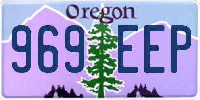 OR license plate 969EEP