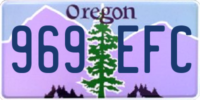 OR license plate 969EFC