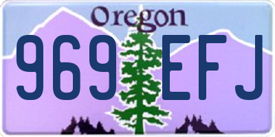 OR license plate 969EFJ