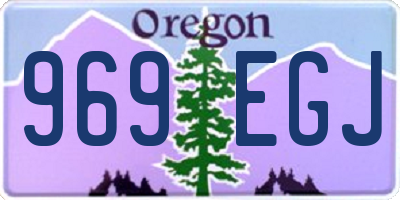OR license plate 969EGJ