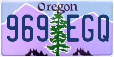 OR license plate 969EGQ