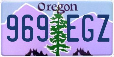 OR license plate 969EGZ