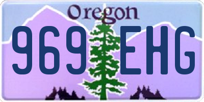 OR license plate 969EHG