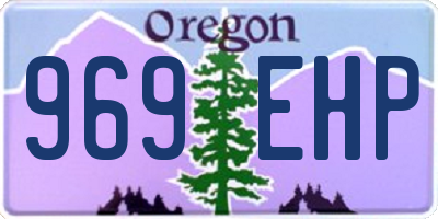 OR license plate 969EHP