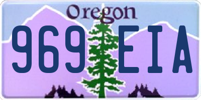 OR license plate 969EIA