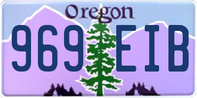 OR license plate 969EIB