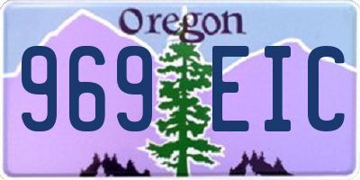OR license plate 969EIC