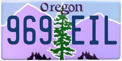 OR license plate 969EIL