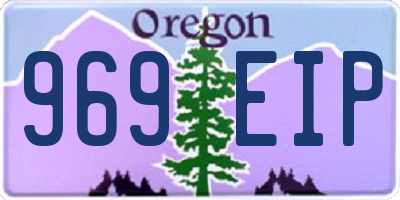 OR license plate 969EIP