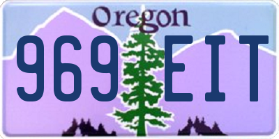 OR license plate 969EIT
