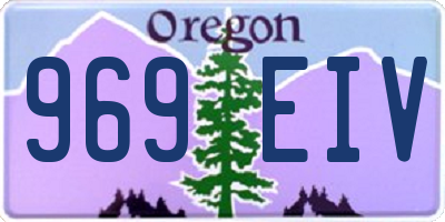 OR license plate 969EIV