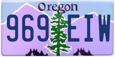 OR license plate 969EIW