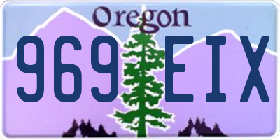 OR license plate 969EIX