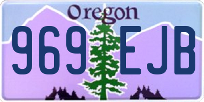 OR license plate 969EJB