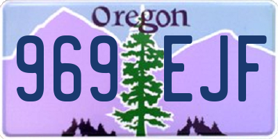 OR license plate 969EJF