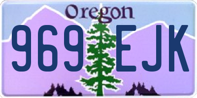 OR license plate 969EJK