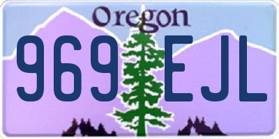OR license plate 969EJL