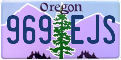 OR license plate 969EJS