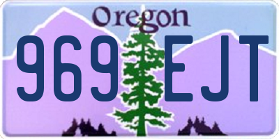 OR license plate 969EJT