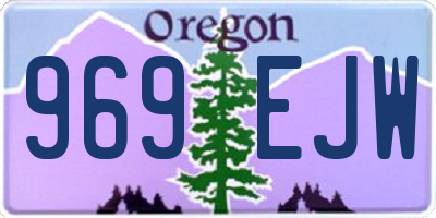 OR license plate 969EJW