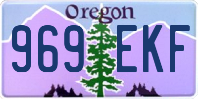 OR license plate 969EKF