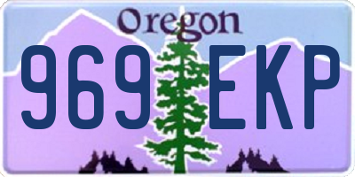 OR license plate 969EKP