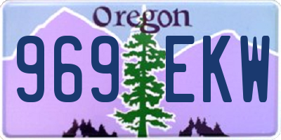 OR license plate 969EKW