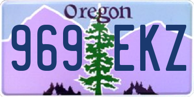 OR license plate 969EKZ