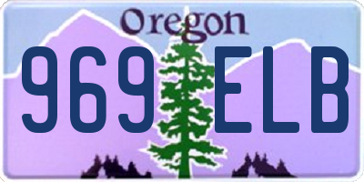 OR license plate 969ELB