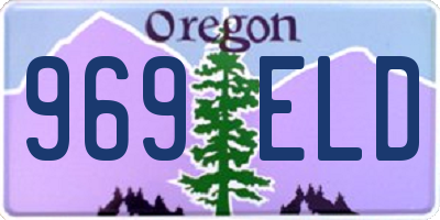 OR license plate 969ELD