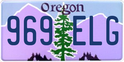 OR license plate 969ELG