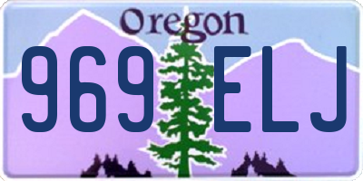 OR license plate 969ELJ