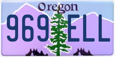 OR license plate 969ELL