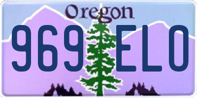 OR license plate 969ELO