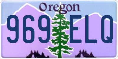 OR license plate 969ELQ