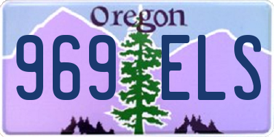 OR license plate 969ELS