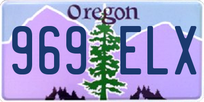 OR license plate 969ELX