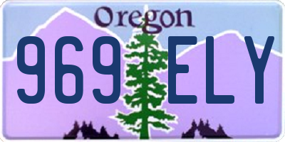 OR license plate 969ELY