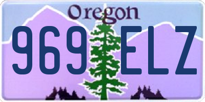 OR license plate 969ELZ