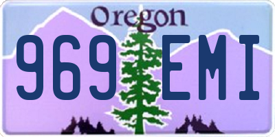 OR license plate 969EMI