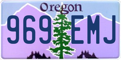 OR license plate 969EMJ