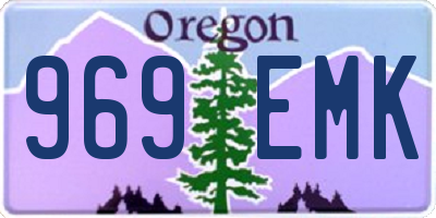 OR license plate 969EMK