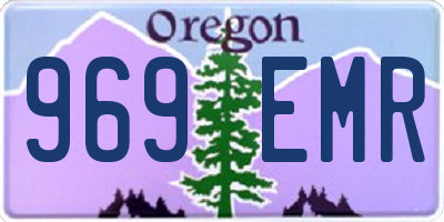OR license plate 969EMR