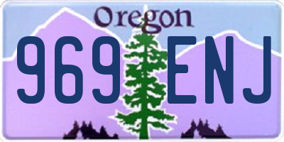 OR license plate 969ENJ